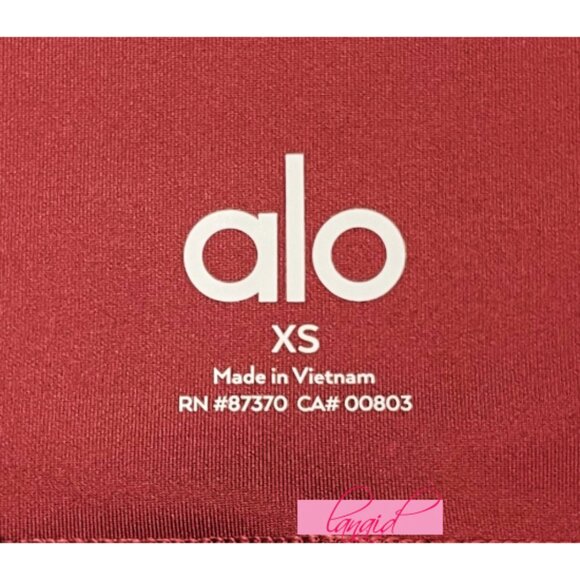 Alo High-Waist Airlift Leggings Terracotta Hi-Rise Waisted Full-Length Tights XS - Picture 7 of 10